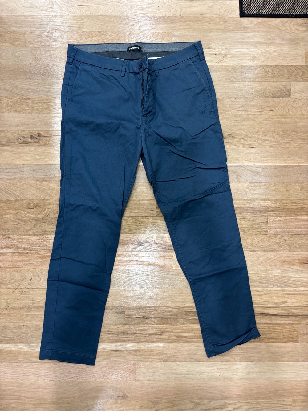 Express Men’s Navy Blue Stretch Chino Pants